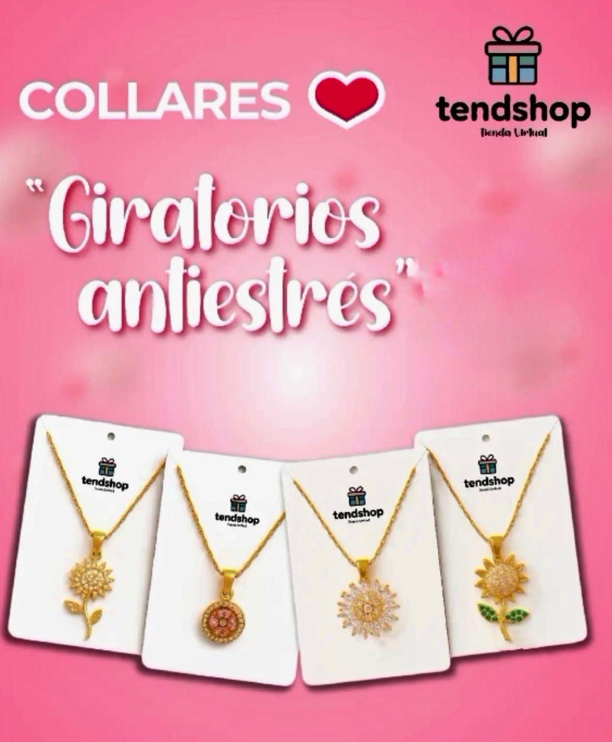🌻 Set de Collar giratorio antiestrés