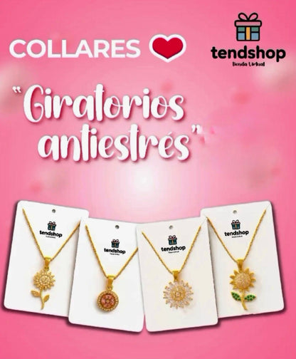 🌻 Set de Collar giratorio antiestrés