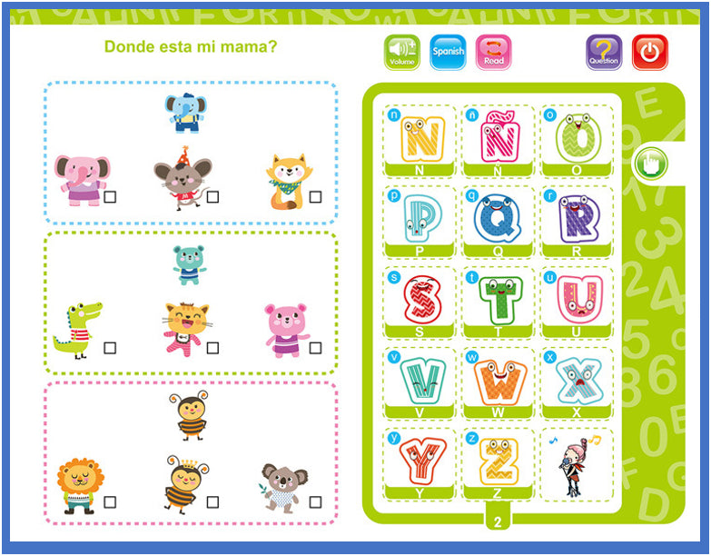 LIBRO DIDACTICO CON SONIDOS EN INGLES Y ESPAÑOL