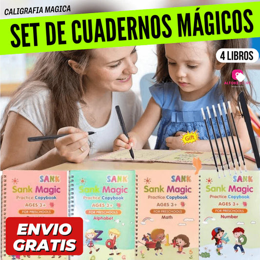 SET DE CUADERNOS MAGICOS (CALIGRAFÍA MÁGICA)